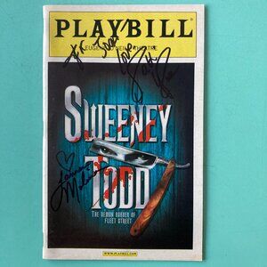 Sweeney Todd Signed Playbill Patti LuPone (Inscribed) Lauren Molina Revival 2005